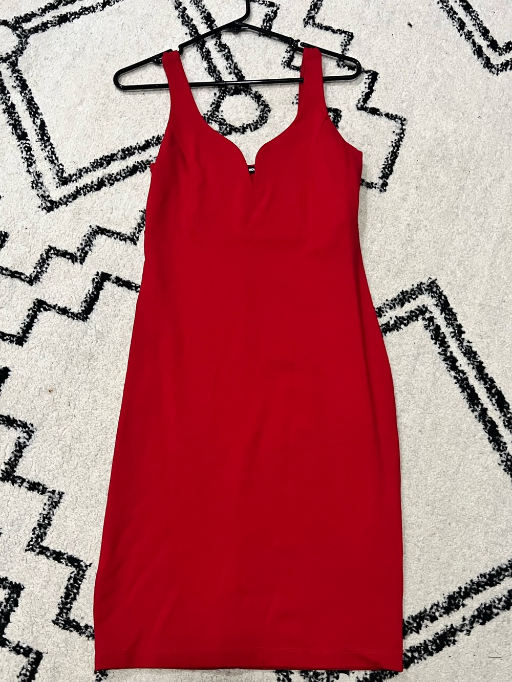 Fashion Nova Red Midi Sheath Dress